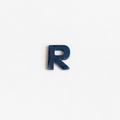Letter R - Gemstone Initial Carving