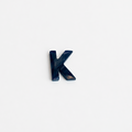 Letter K - Gemstone Initial Carving