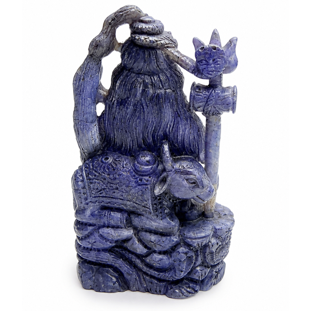Tanzanite Shiva Statue