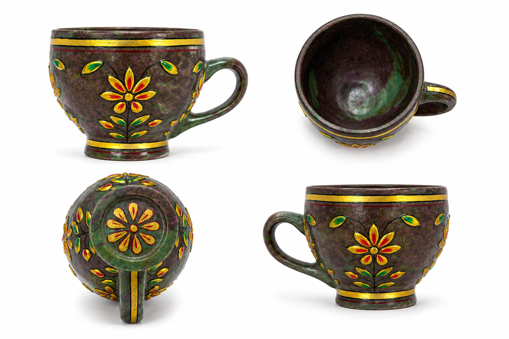 Ruby Zoisite Tea Cups