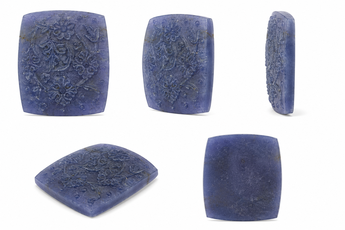 Carved Tanzanite Tablet