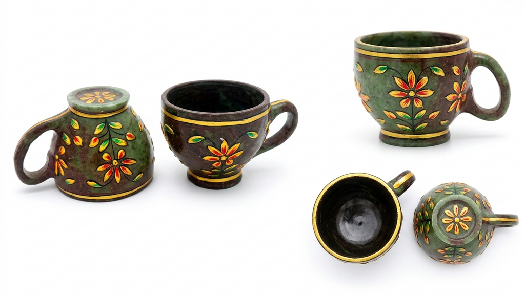Ruby Zoisite Tea Cups