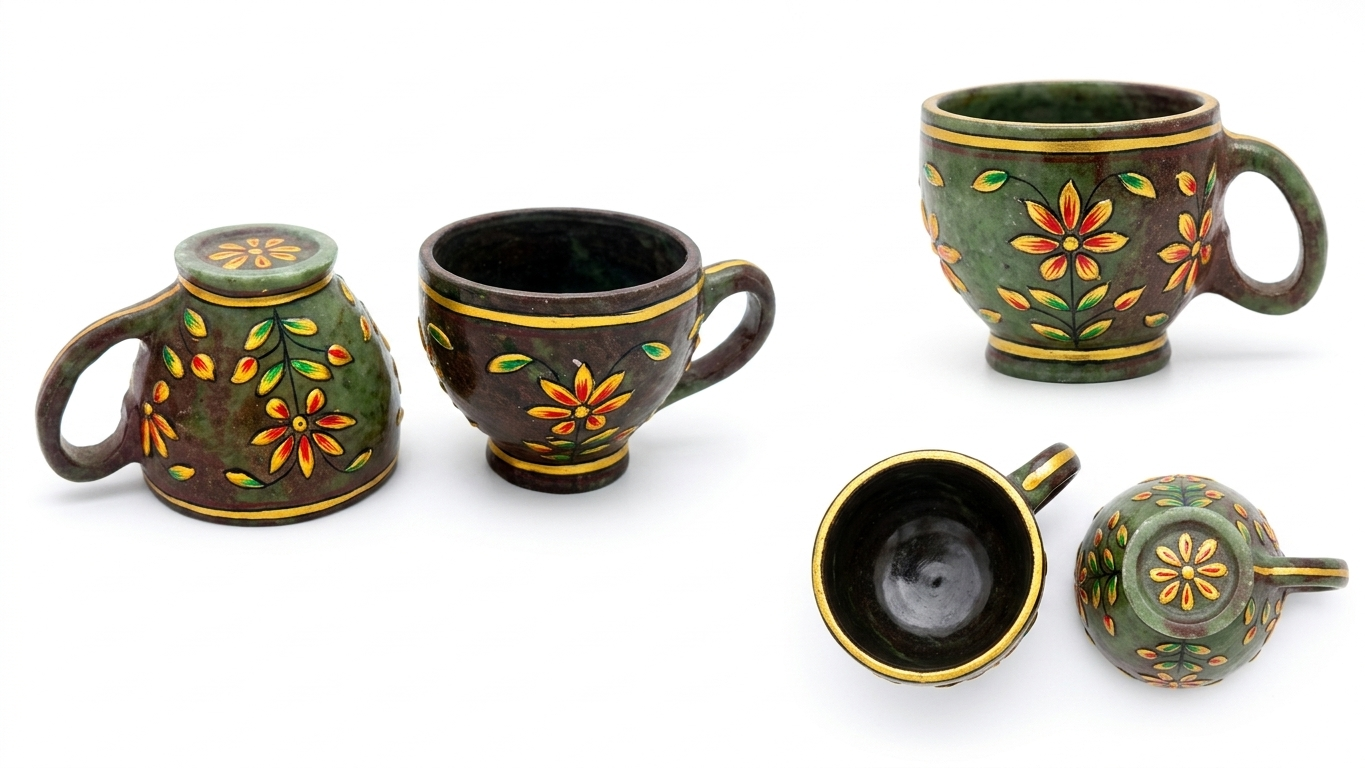 Ruby Zoisite Tea Cups