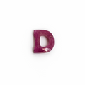 Letter D - Gemstone Initial Carving