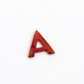 Letter A - Gemstone Initial Carving